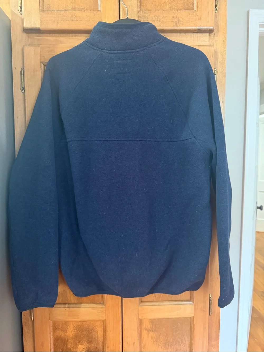 J. Crew Men's Navy Half-Zip Pullover Sweater